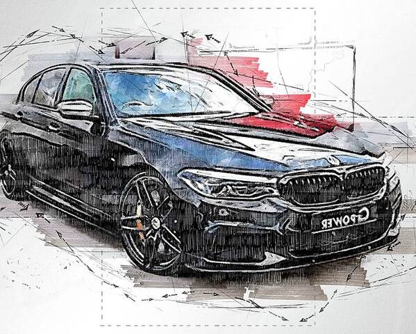 CAR POSTER Photo Picture Poster Print Art A0 A1 A2 A3 A4 AA559 G-POWER M5 
