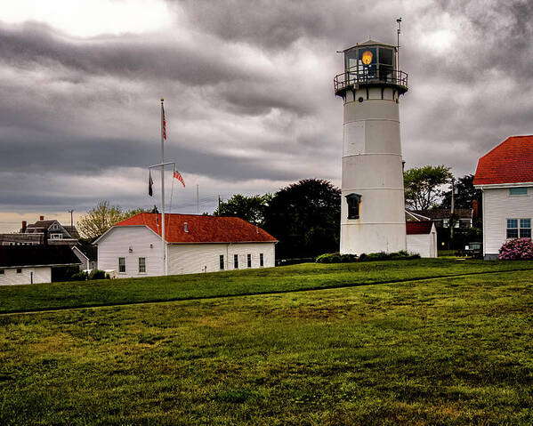 Orange Massachusetts Poster featuring the photograph Chatham Coast Guard Station by Tom Singleton