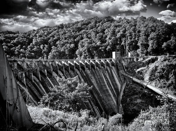 North Carolina Poster featuring the photograph Cheoah River Dam 2 by Phil Perkins