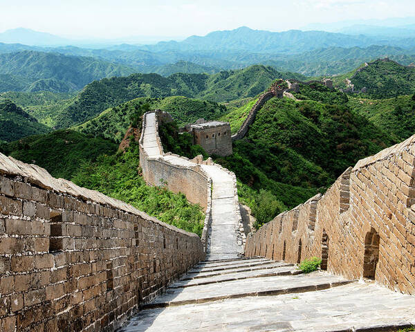 Asia Poster featuring the photograph China 10 MKm2 Collection - Great Wall of China X I X by Philippe HUGONNARD