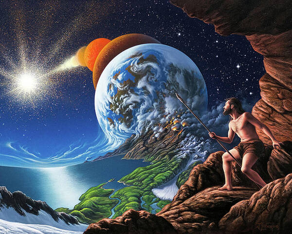 Creation Poster featuring the painting Creation by Jerry LoFaro