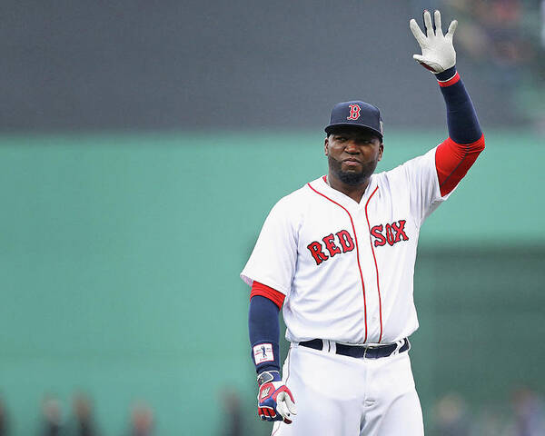 Three Quarter Length Poster featuring the photograph David Ortiz by Maddie Meyer