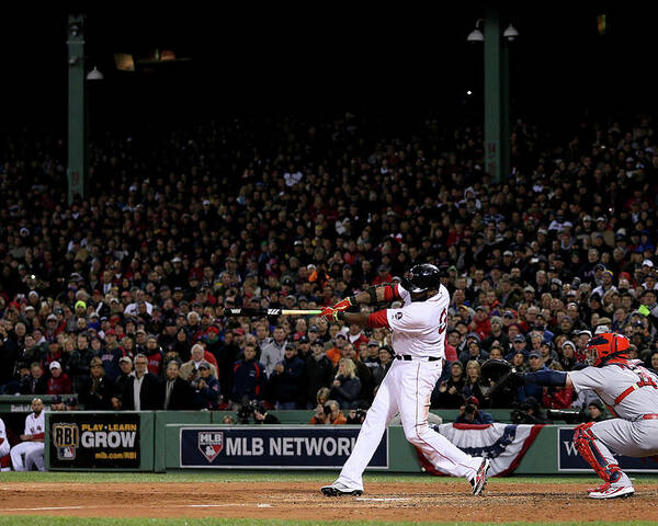 Game Two Poster featuring the photograph David Ortiz by Rob Carr