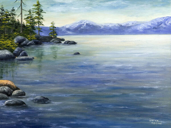 Lake Tahoe Poster featuring the painting East Shore Lake Tahoe by Darice Machel McGuire