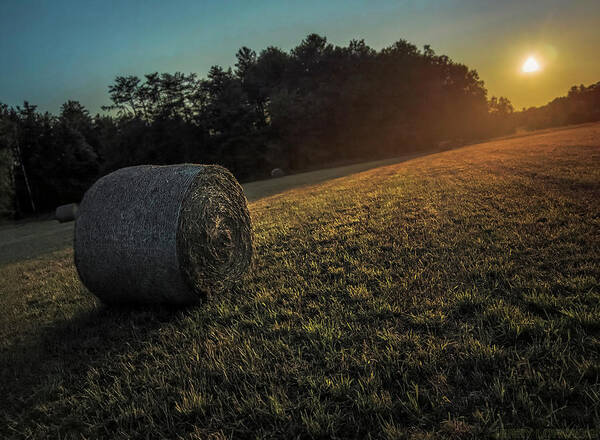 Hay Poster featuring the photograph End of the Day by Jerry LoFaro