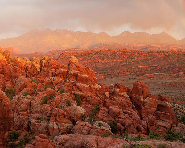 Fiery Furnace Poster featuring the photograph Fiery Furnace Sunset by Aaron Spong