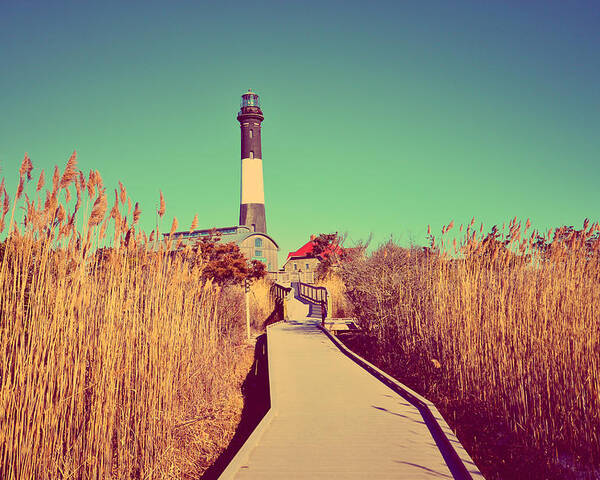 Fire Island Poster featuring the photograph Fire Island Lighthouse by Stacie Siemsen