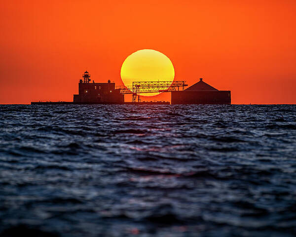 Chicago Water Crib Poster featuring the photograph First Light On The Water Crib by Owen Weber
