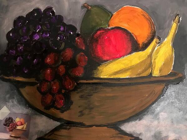  Poster featuring the pastel Fruit 2 by Angie ONeal