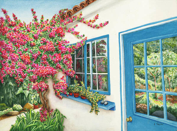 Bungalow Poster featuring the painting Garden Bungalow by Lori Taylor