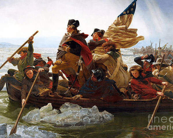 George Poster featuring the photograph George Washington Crossing The Delaware by Action