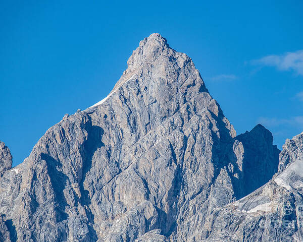 Grand Teton Peak Poster featuring the digital art Grand Teton Peak by Tammy Keyes
