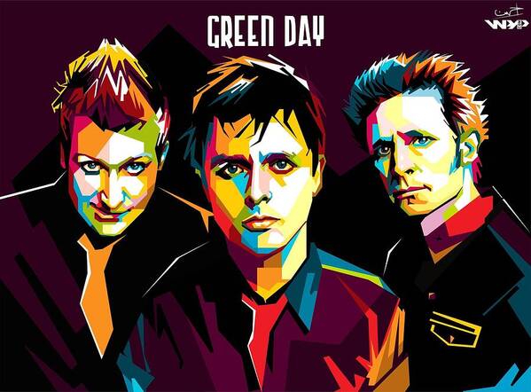 Green Day Poster by Mokhsen - Fine Art