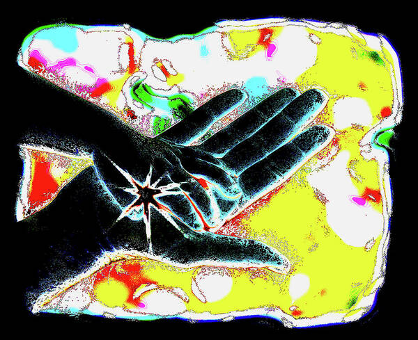 Hands Poster featuring the photograph Hands Life Force by Shara Abel