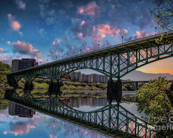 Bridge Poster featuring the photograph Historic Gay Street Bridge at Knoxville by Shelia Hunt