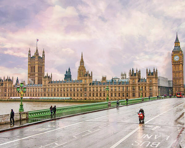 House Of Parliament Poster featuring the digital art House of Parliament London by SnapHappy Photos