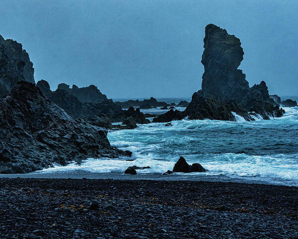 Iceland Poster featuring the photograph Iceland Coast by Tom Singleton
