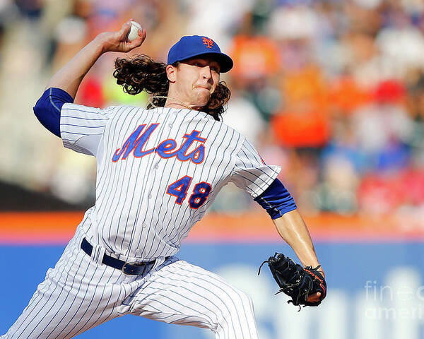 Jacob Degrom Poster featuring the photograph Jacob Degrom by Jim Mcisaac