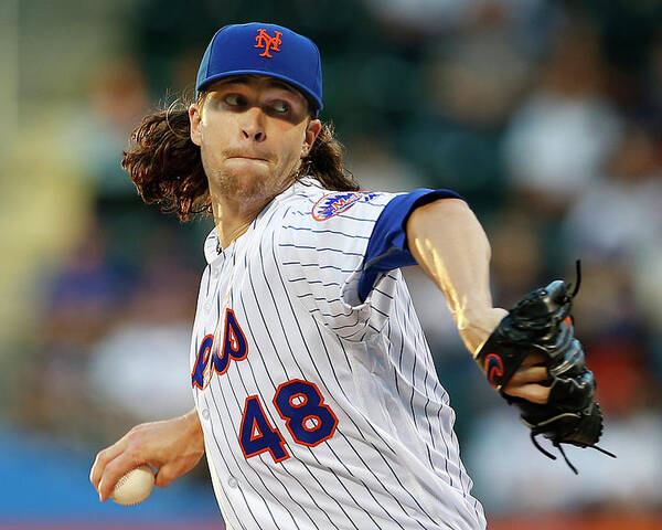 Jacob Degrom Poster featuring the photograph Jacob Degrom by Rich Schultz