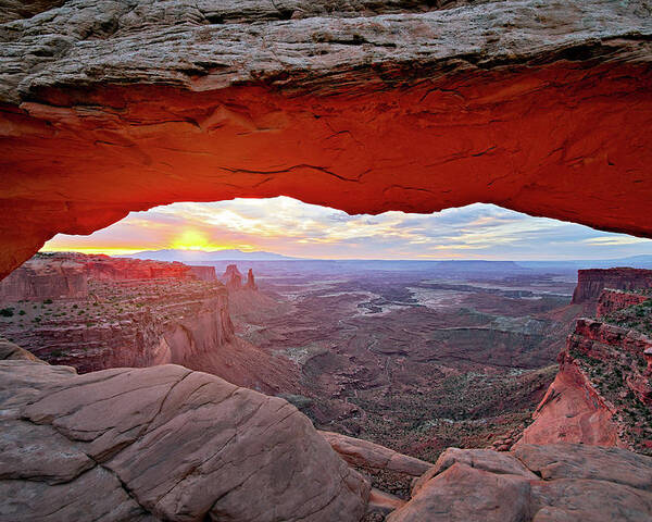 Canyonlands Poster featuring the photograph January 2018 Mesa Arch by Alain Zarinelli