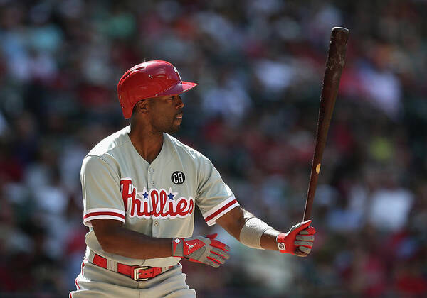 National League Baseball Poster featuring the photograph Jimmy Rollins by Christian Petersen