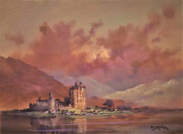 Scotland Poster featuring the painting Kilchurn Castle by Tom Shropshire