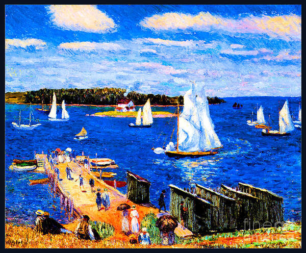 Glackens Poster featuring the painting Mahone Bay 1911 by William James Glackens