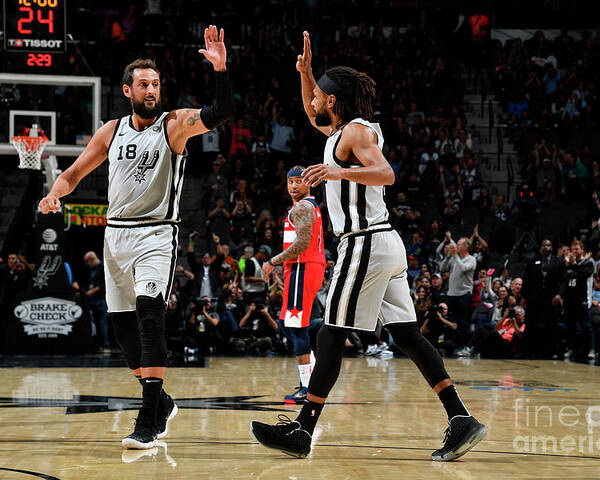 Marco Belinelli Poster featuring the photograph Marco Belinelli by Logan Riely