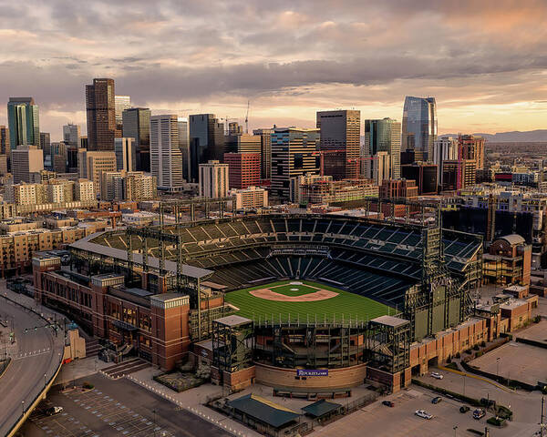 Coors Field Poster featuring the photograph Mile High Silence by Chuck Rasco Photography