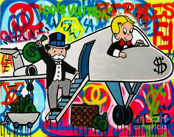 Monopoly Man on Game Cards by Alec Monopoly  Guy Hepner  Art Gallery   Prints for Sale  Chelsea New York City