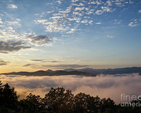 Tennessee Poster featuring the photograph Morning on the Foothills Parkway 4 by Phil Perkins