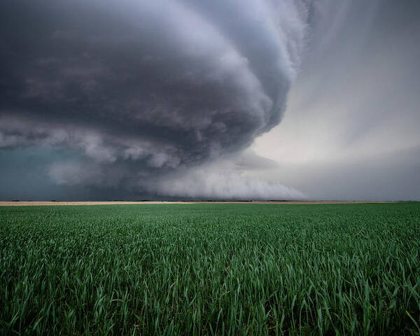 Mesocyclone Poster featuring the photograph Mothership Storm by Wesley Aston