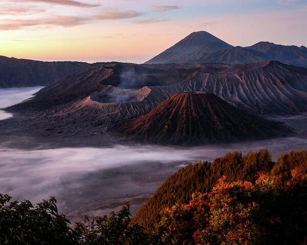Mount Poster featuring the photograph Kingdom Of Fire - Mount Bromo, Java. Indonesia by Earth And Spirit