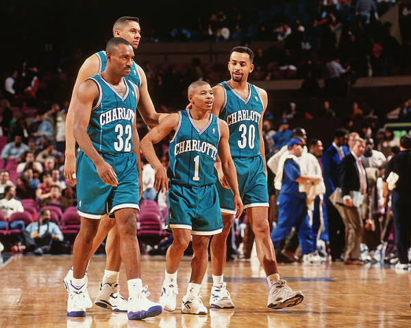 Muggsy Bogues and Dell Curry Poster by Nathaniel S. Butler 