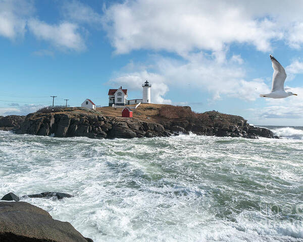 2020 Poster featuring the photograph Nubble Storm by Craig Shaknis