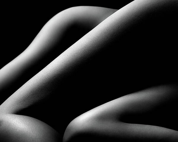Woman Poster featuring the photograph Nude woman bodyscape 58 by Johan Swanepoel