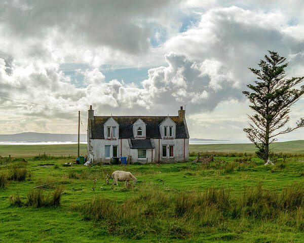 Dubi Roman Poster featuring the photograph Old Farm house in Isle of Skye by Dubi Roman