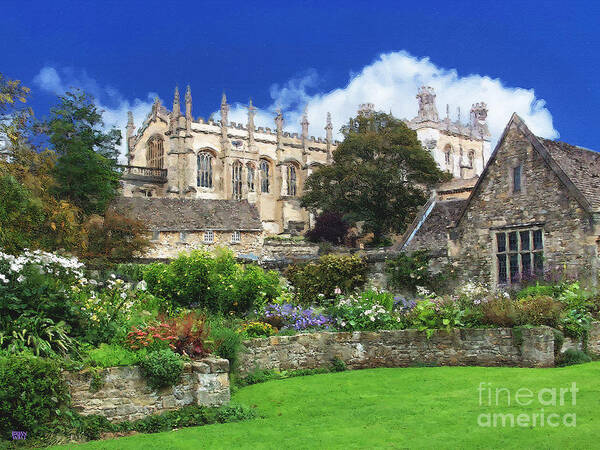 Oxford University Poster featuring the photograph Oxford University Christ Church Memorial Garden by Brian Watt