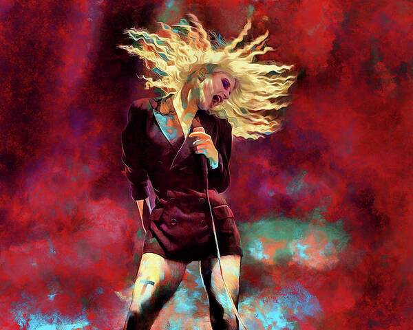 Paramore Rock Band Poster featuring the mixed media Paramore Hayley Williams Art Careful by The Rocker Chic