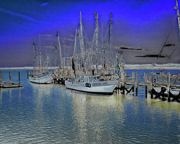 Marietta Georgia Poster featuring the photograph Port Royal Shrimp Boats by Tom Singleton