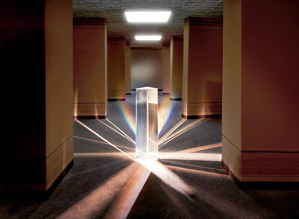 Light Poster featuring the photograph Prism Light by John Manno