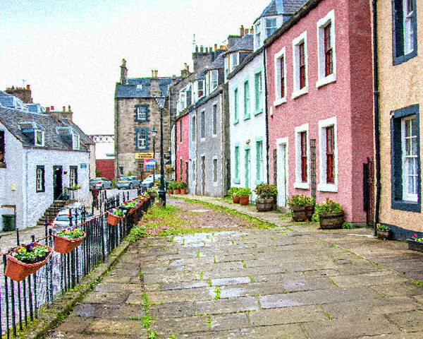 Queensferry Scotland Poster featuring the digital art Queensferry Scotland by SnapHappy Photos