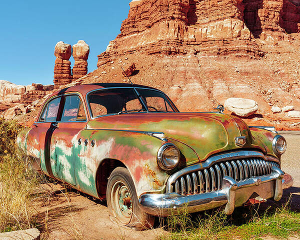 Cow Canyon Trading Post Poster featuring the photograph September 2021 Abandoned I by Alain Zarinelli