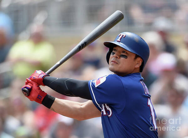 Second Inning Poster featuring the photograph Shin-soo Choo by Hannah Foslien