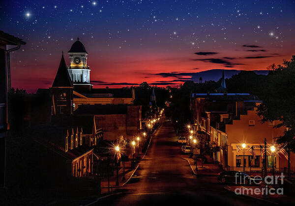 Jonesboro; Jonesborough; Tennessee; Northeast Tennessee; City Poster featuring the photograph Sleepy little town of Jonesborough by Shelia Hunt
