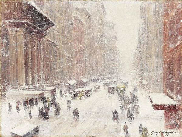 Snow Storm On The Avenue  by Guy Carleton Wiggins American