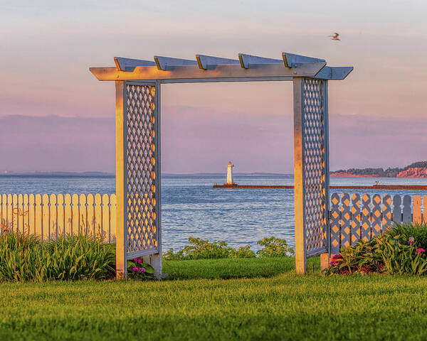 Sodus Point Lighthouse Poster featuring the photograph Sodus Point Lighthouse View by Rod Best