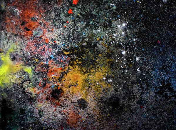 Space Poster featuring the mixed media Space Nebula FOG Constellation 5412971 by Patsy Evans- Alchemist Artist