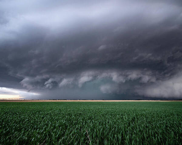 Mesocyclone Poster featuring the photograph Spaceship Storm by Wesley Aston