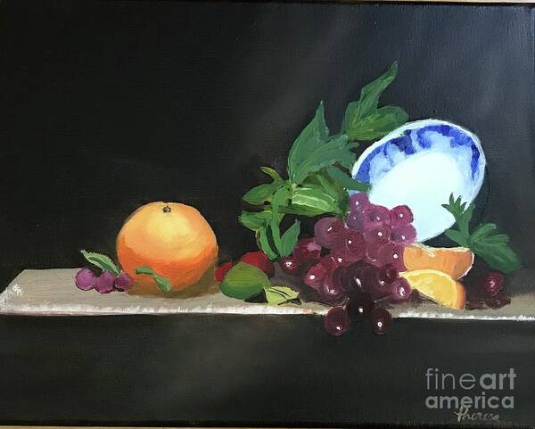 Originial Art Work Poster featuring the painting Still Life 1 by Theresa Honeycheck